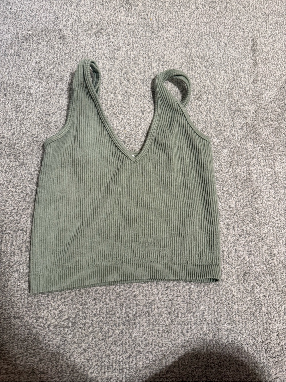 Target light green cropped tank top